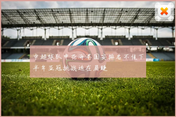 中超球队申花海港国安排名不佳下半年亚冠挑战迫在眉睫
